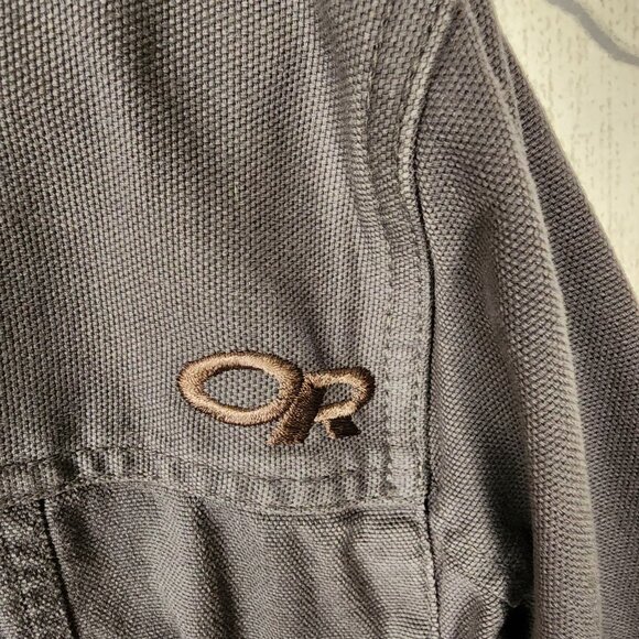 Outdoor Research Gray Canvas Button Up Deadpoint Shirt Jacket - Picture 4 of 7